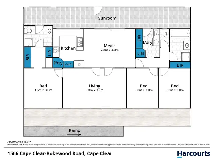 Floorplan of Homely house listing, 1566 Cape Clear - Rokewood Road, Cape Clear VIC 3351