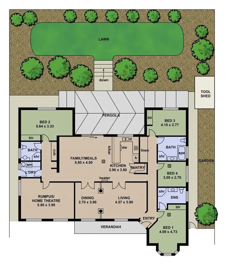 Floorplan of Homely house listing, 51 Greenfield Rise, Aberfoyle Park SA 5159