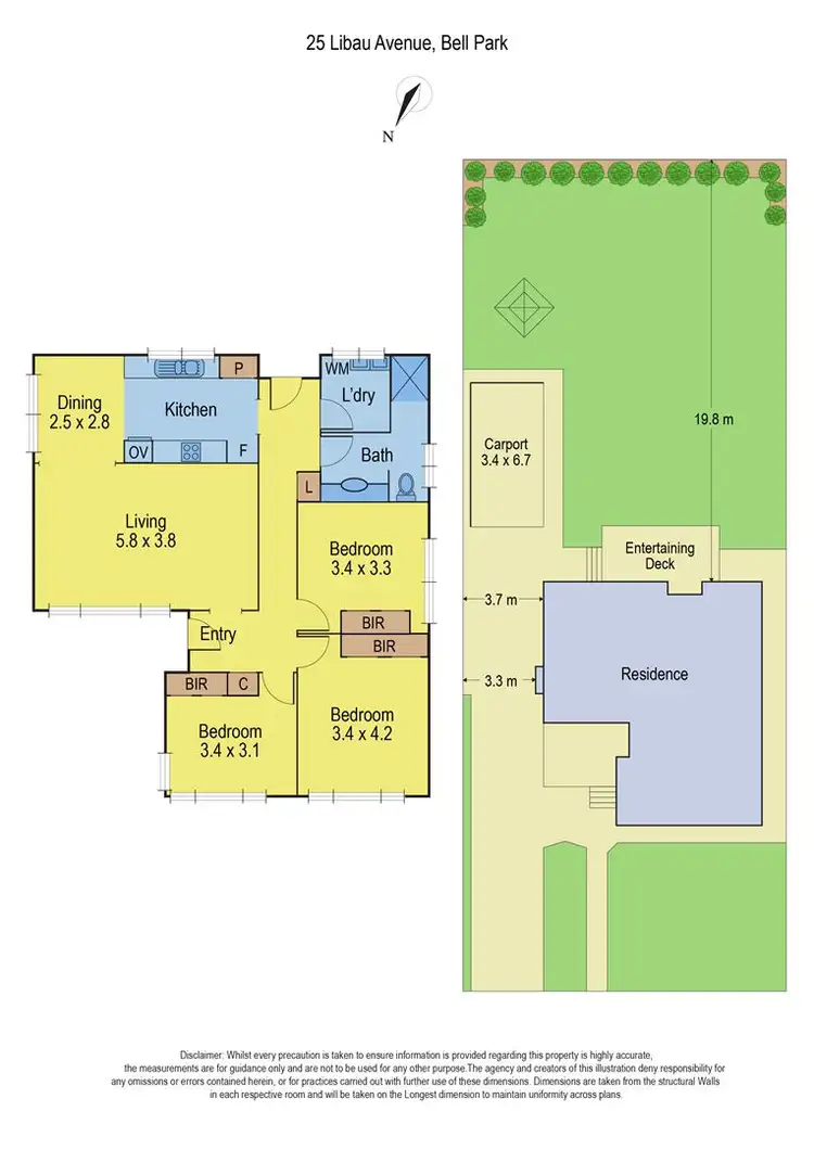 Floorplan of Homely house listing, 25 Libau Avenue, Bell Park VIC 3215