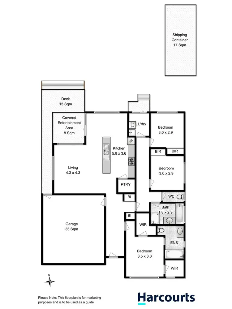 Floorplan of Homely house listing, 15 Meehan Road, Rokeby TAS 7019
