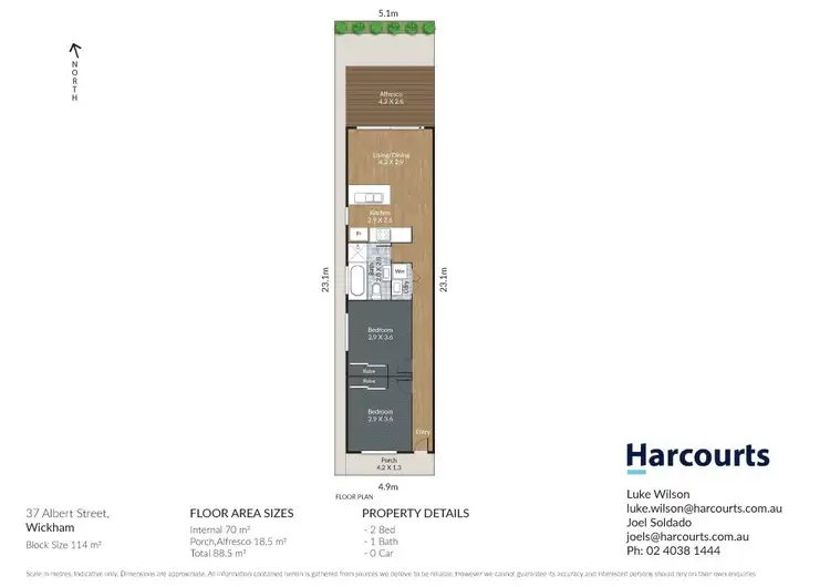 Floorplan of Homely house listing, 37 Albert Street, Wickham NSW 2293