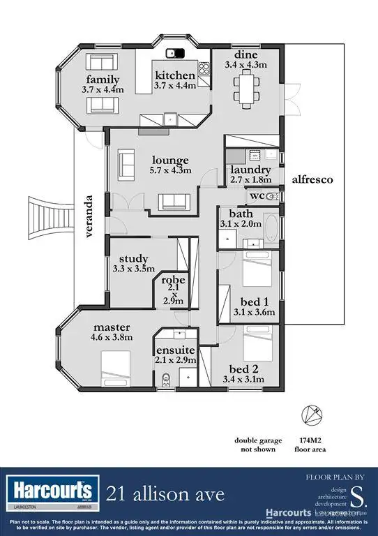 Floorplan of Homely house listing, 21 Allison Avenue, Riverside TAS 7250