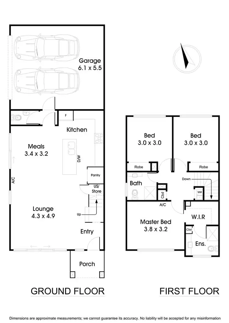 Floorplan of Homely townhouse listing, 23 Emica Parade, Knoxfield VIC 3180