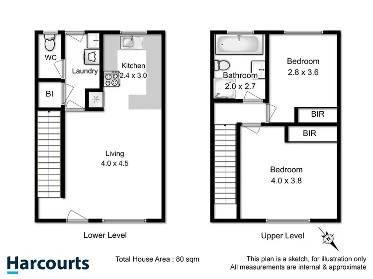 Floorplan of Homely unit listing, 3/42 Elwick Road, Glenorchy TAS 7010