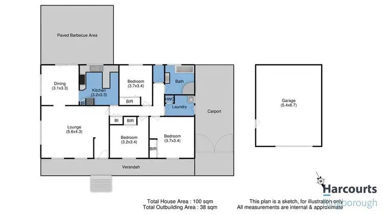 Floorplan of Homely house listing, 16 Hawthorn Drive, Kingston TAS 7050