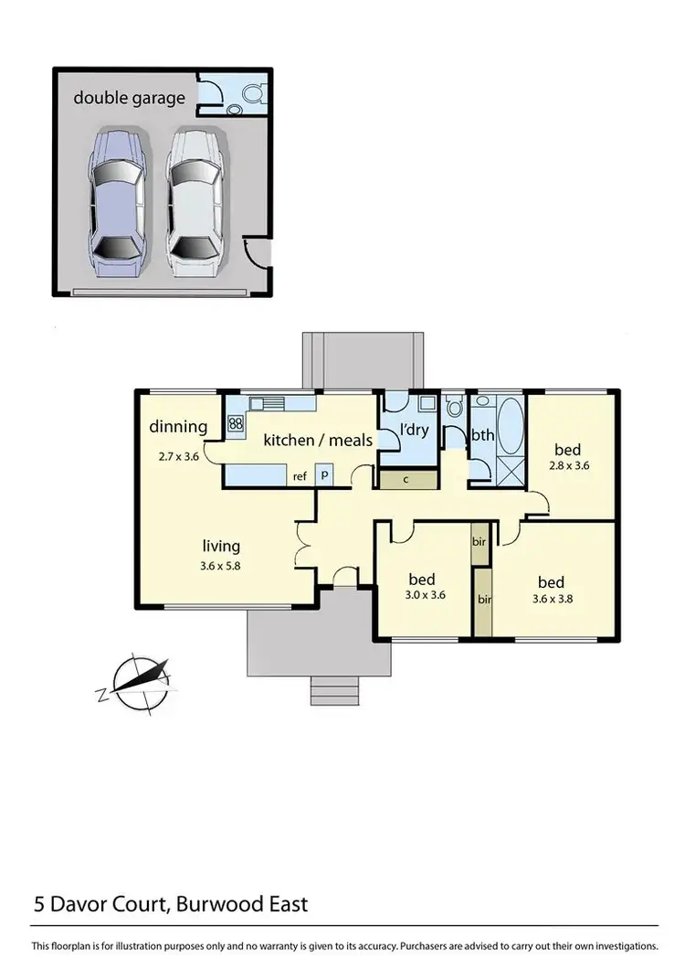 Floorplan of Homely house listing, 5 Davor Court, Burwood East VIC 3151