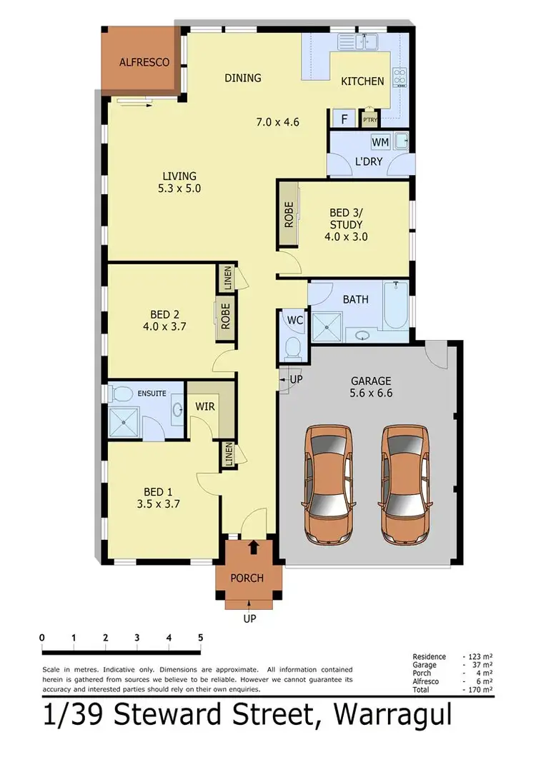 Floorplan of Homely unit listing, 1/39 Steward Street, Warragul VIC 3820