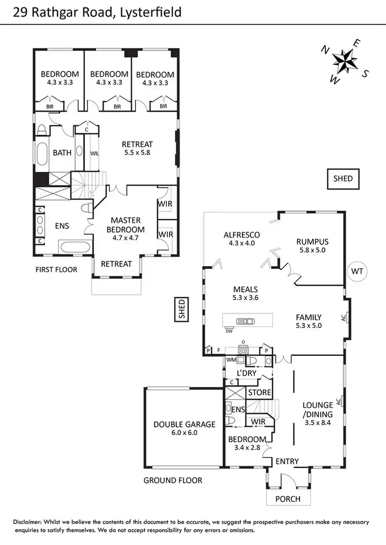 Floorplan of Homely house listing, 29 Rathgar Road, Lysterfield VIC 3156