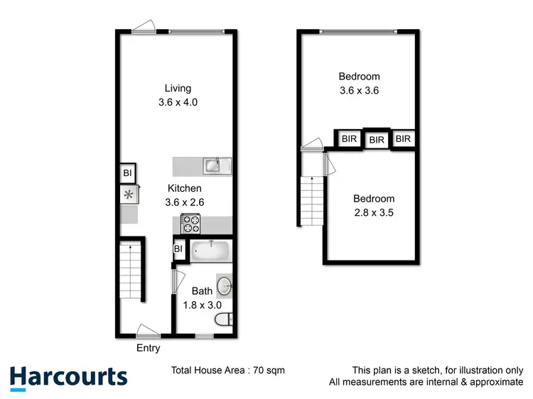 Floorplan of Homely unit listing, 4/12a Lynton Avenue, South Hobart TAS 7004