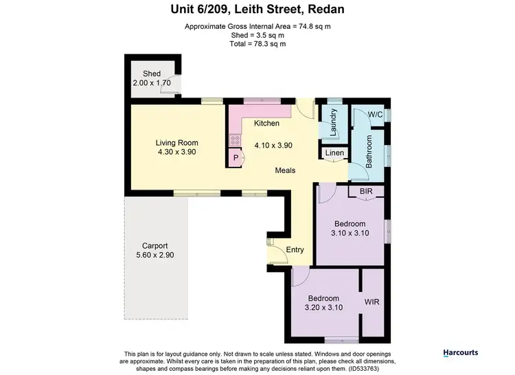 Floorplan of Homely unit listing, 6/209 Leith Street, Redan VIC 3350