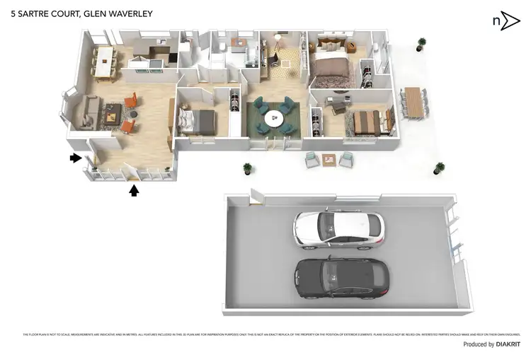 Floorplan of Homely house listing, 5 Sartre Court, Glen Waverley VIC 3150