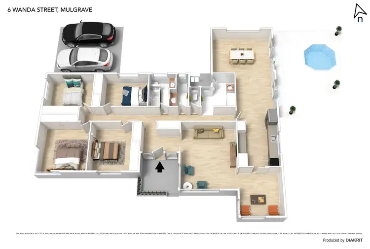 Floorplan of Homely house listing, 6 Wanda Street, Mulgrave VIC 3170