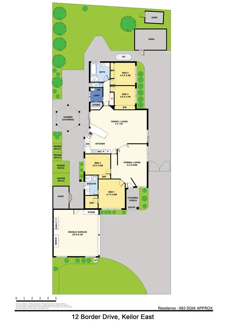 Floorplan of Homely house listing, 12 Border Drive, Keilor East VIC 3033