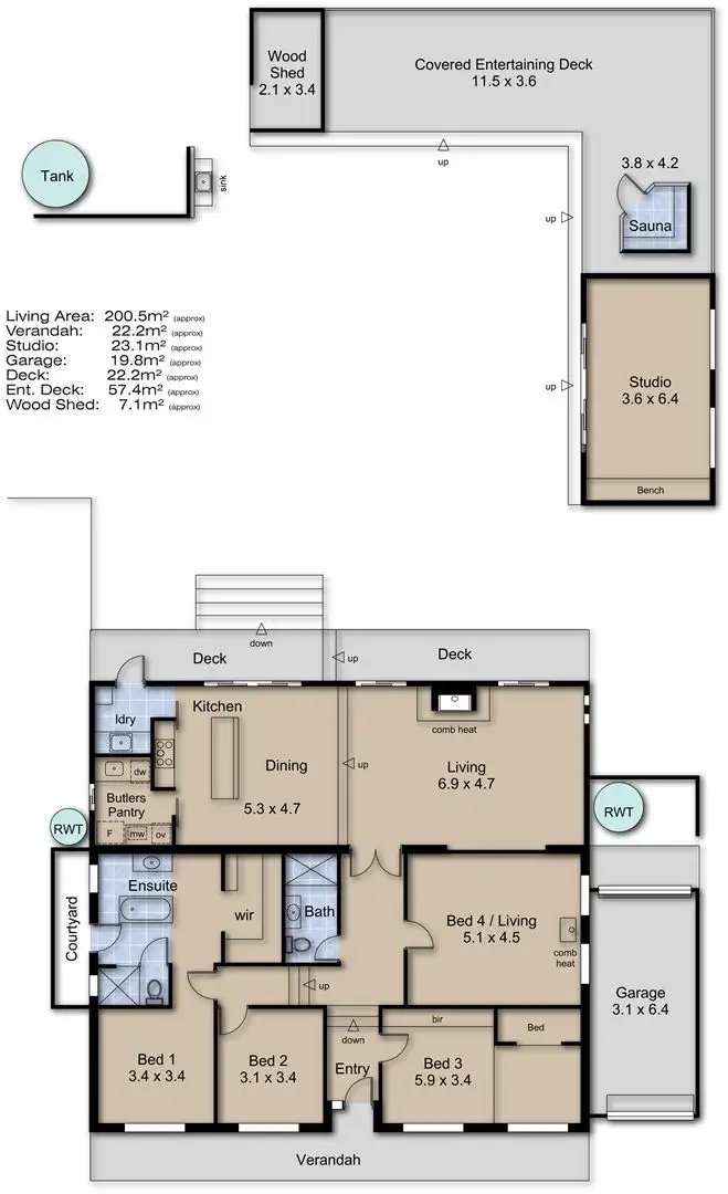 Floorplan of Homely house listing, 42 Wembley Avenue, Bridgewater SA 5155