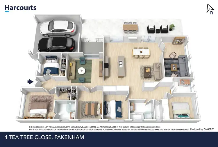 Floorplan of Homely house listing, 4 Tea Tree Close, Pakenham VIC 3810