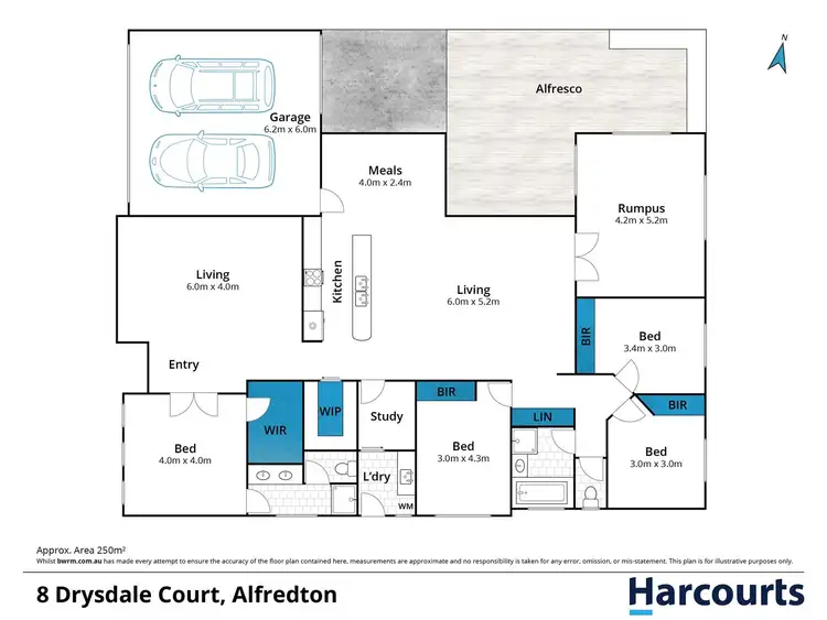 Floorplan of Homely house listing, 8 Drysdale Court, Alfredton VIC 3350