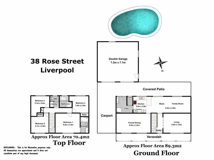Floorplan of Homely house listing, 38 Rose Street, Liverpool NSW 2170