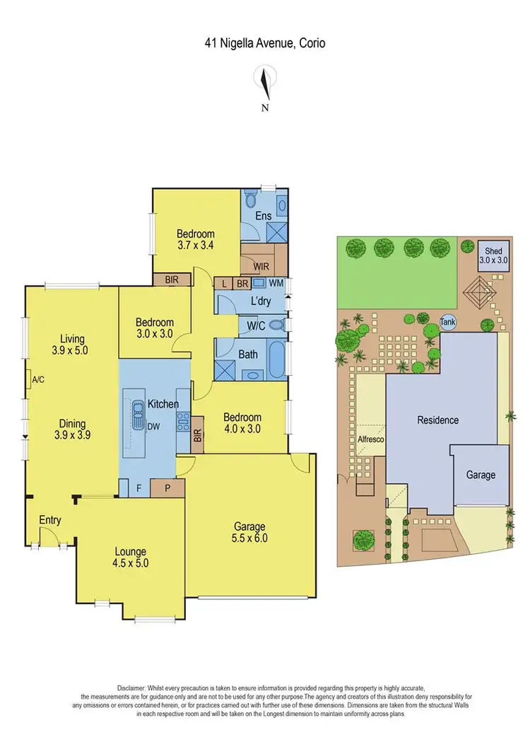 Floorplan of Homely house listing, 41 Nigella Avenue, Corio VIC 3214