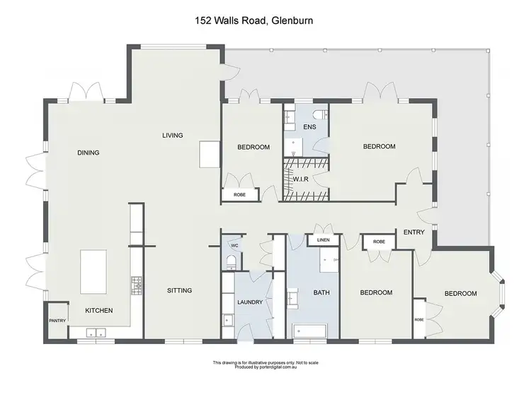 Floorplan of Homely rural property listing, 152 Walls Road, Glenburn VIC 3717