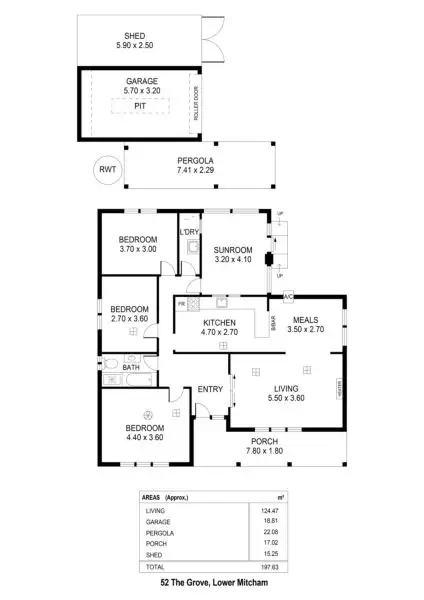 Floorplan of Homely house listing, 87 Sunshine Ave, Hove SA 5048