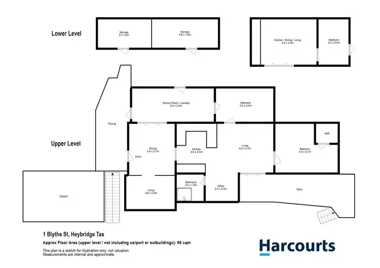 Floorplan of Homely house listing, 1 Blythe Street, Heybridge TAS 7316