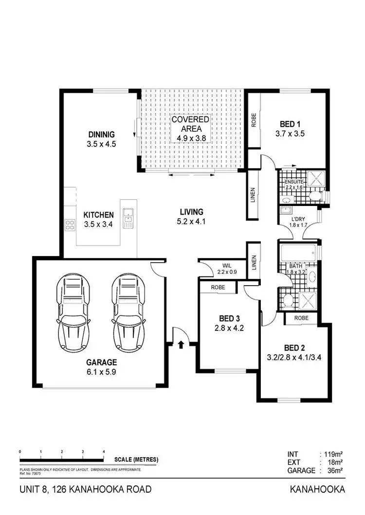 Floorplan of Homely villa listing, 8/126 Kanahooka Road, Kanahooka NSW 2530