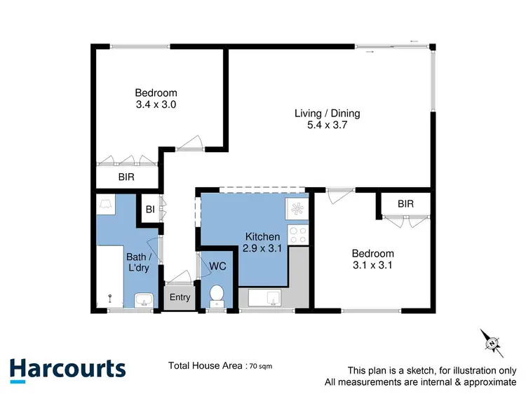 Floorplan of Homely unit listing, 9/25 Osborne Esplanade, Kingston Beach TAS 7050