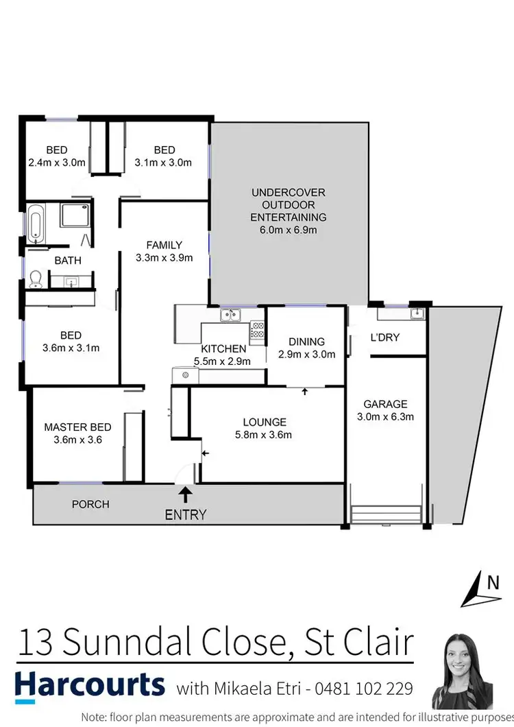 Floorplan of Homely house listing, 13 Sunndal Close, St Clair NSW 2759