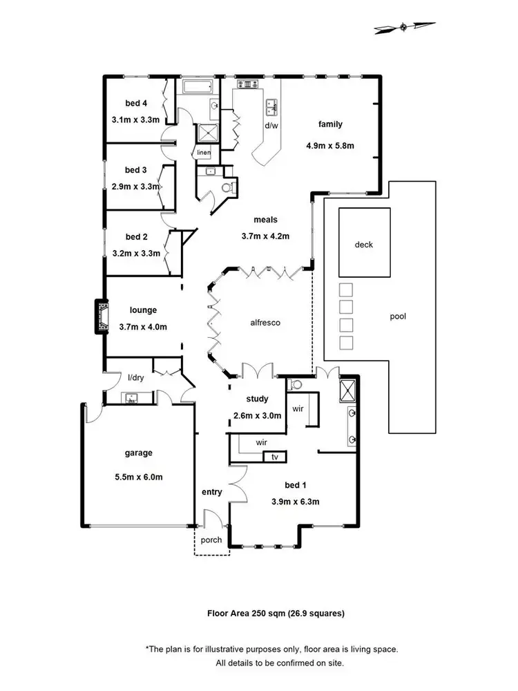 Floorplan of Homely house listing, 11 Ridgemont Drive, Berwick VIC 3806