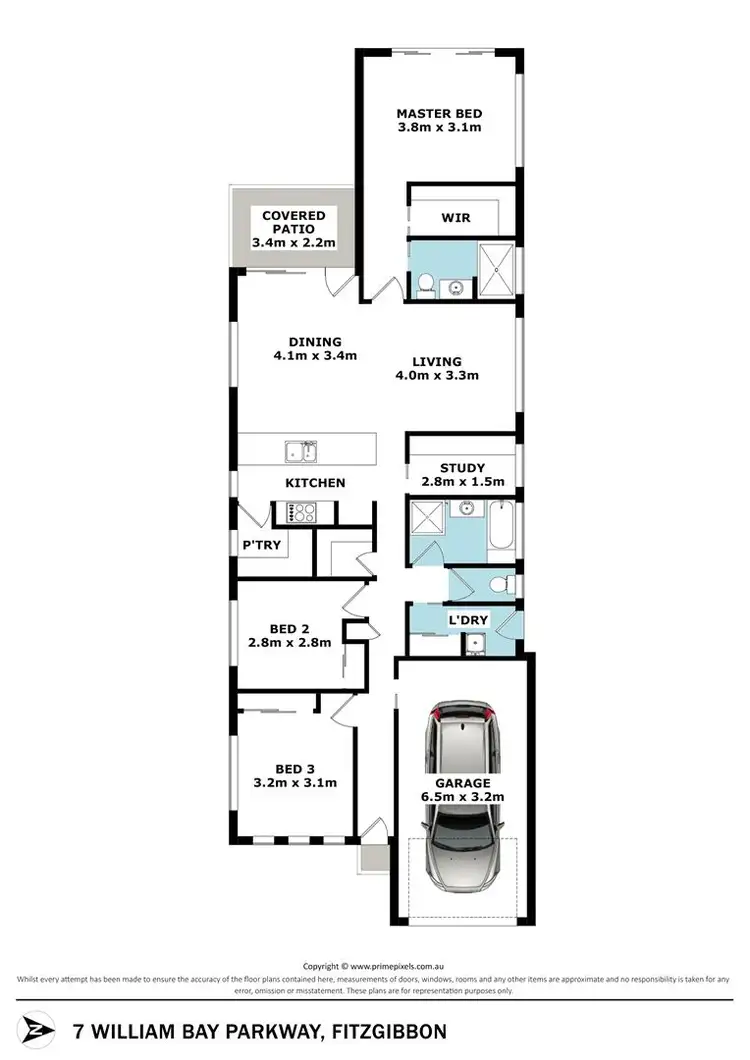 Floorplan of Homely house listing, 7 William Bay Parkway, Fitzgibbon QLD 4018