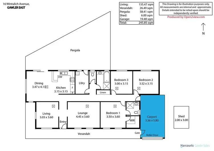 Floorplan of Homely house listing, 16 Wintulich Avenue, Gawler East SA 5118
