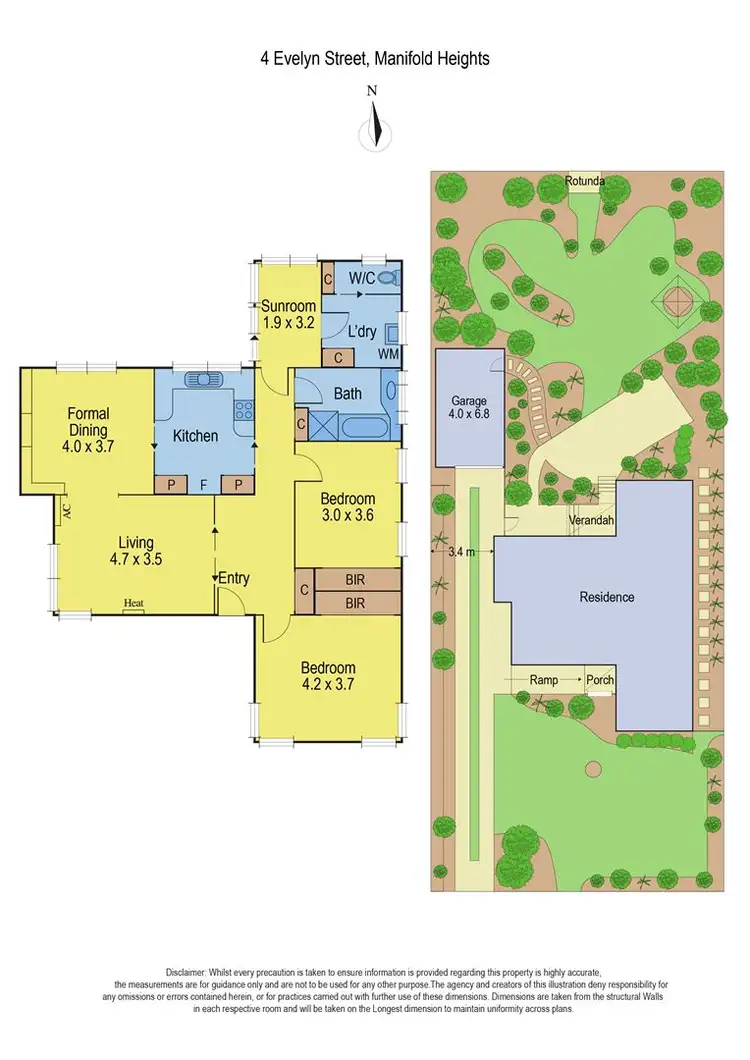 Floorplan of Homely house listing, 4 Evelyn Street, Manifold Heights VIC 3218