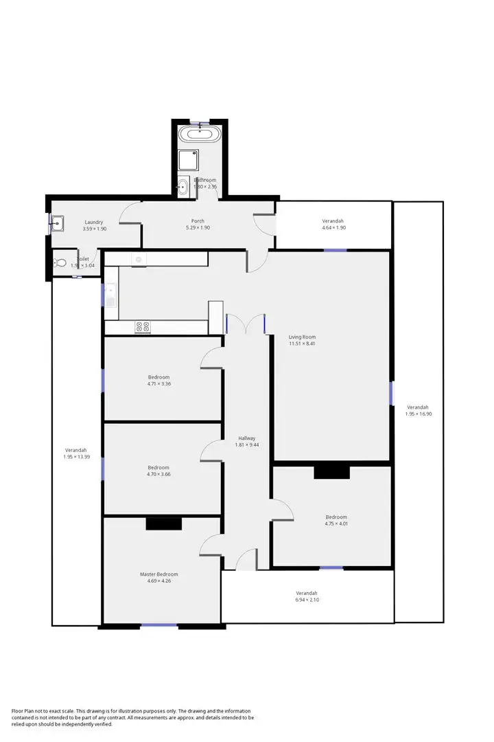Floorplan of Homely house listing, 25 Pine Street, Peterborough SA 5422