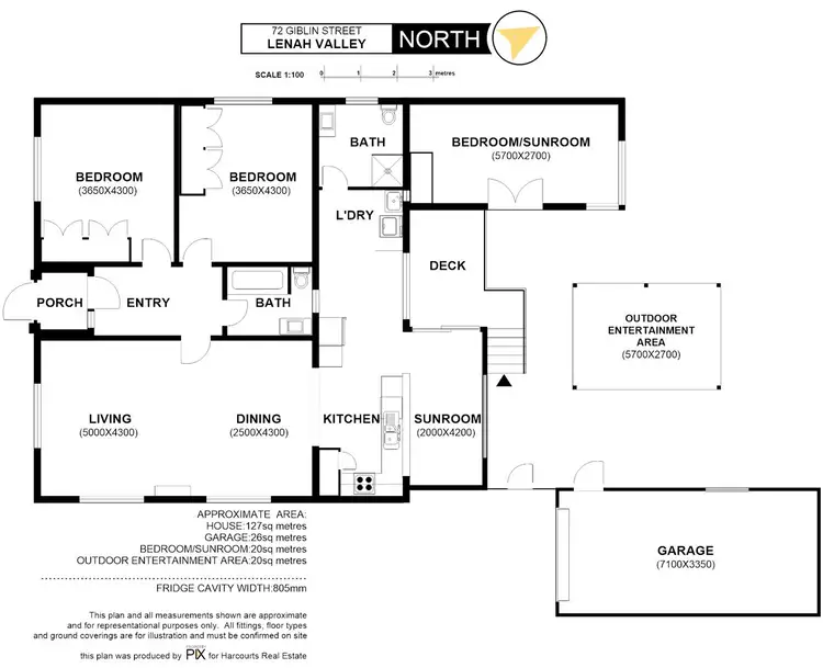 Floorplan of Homely house listing, 72 Giblin Street, Lenah Valley TAS 7008