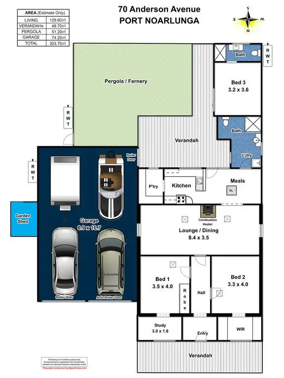 Floorplan of Homely house listing, 70 Anderson Avenue, Port Noarlunga SA 5167