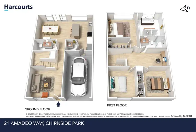 Floorplan of Homely townhouse listing, 21 Amadeo Way, Chirnside Park VIC 3116