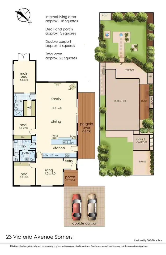 Floorplan of Homely house listing, 23 Victoria Avenue, Somers VIC 3927