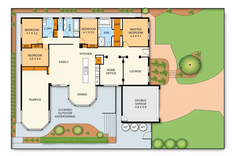 Floorplan of Homely house listing, 5 Oxford Rise, Bayswater VIC 3153