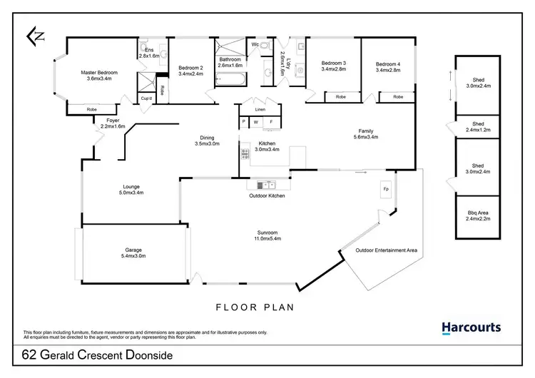 Floorplan of Homely house listing, 62 Gerald Crescent, Doonside NSW 2767