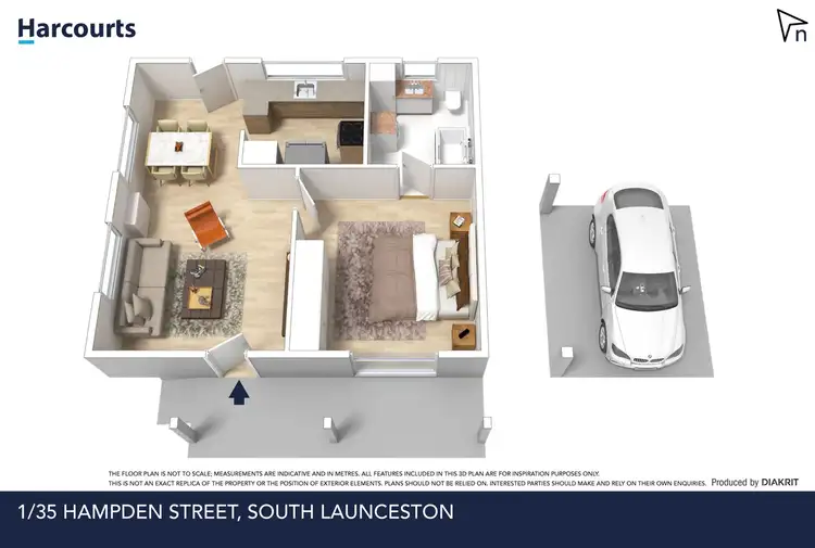 Floorplan of Homely unit listing, 1/35 Hampden Street, South Launceston TAS 7249