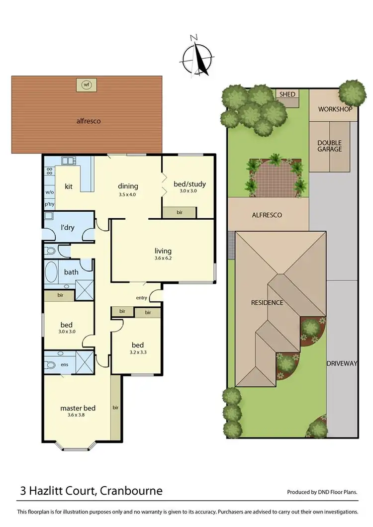 Floorplan of Homely house listing, 3 Hazlitt Court, Cranbourne VIC 3977
