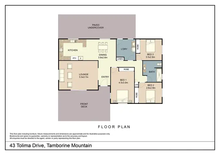 Floorplan of Homely house listing, 43 Tolima Drive, Tamborine Mountain QLD 4272