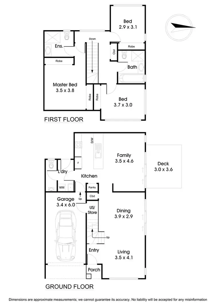 Floorplan of Homely townhouse listing, 18 Grove Way, Wantirna South VIC 3152