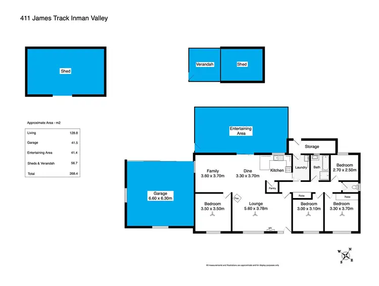 Floorplan of Homely house listing, 411 James Track, Inman Valley SA 5211