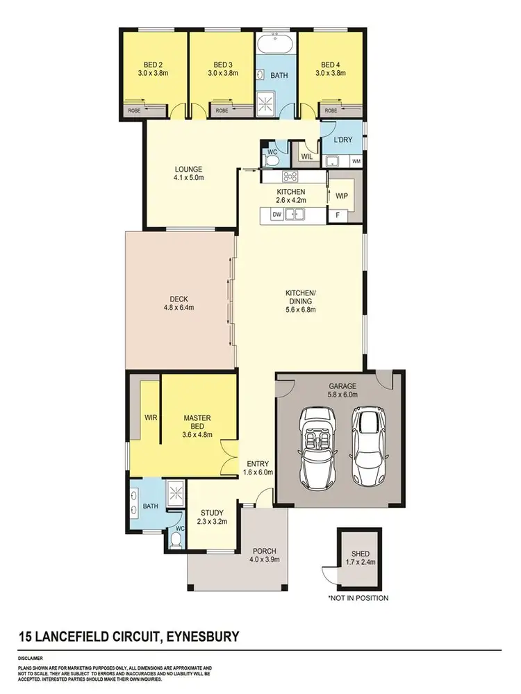 Floorplan of Homely house listing, 15 Lancefield Circuit, Eynesbury VIC 3338