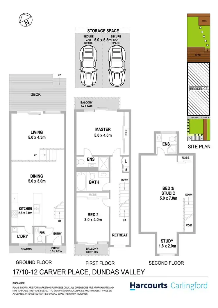 Floorplan of Homely townhouse listing, 17/10-12 Carver Place, Dundas Valley NSW 2117