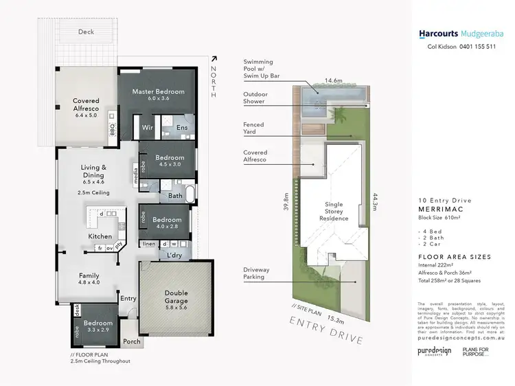 Floorplan of Homely house listing, 10 Entry Drive, Merrimac QLD 4226