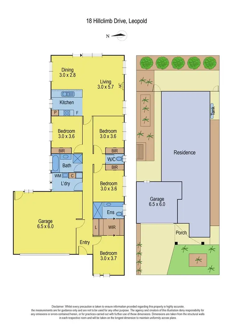 Floorplan of Homely house listing, 18 Hillclimb Drive, Leopold VIC 3224