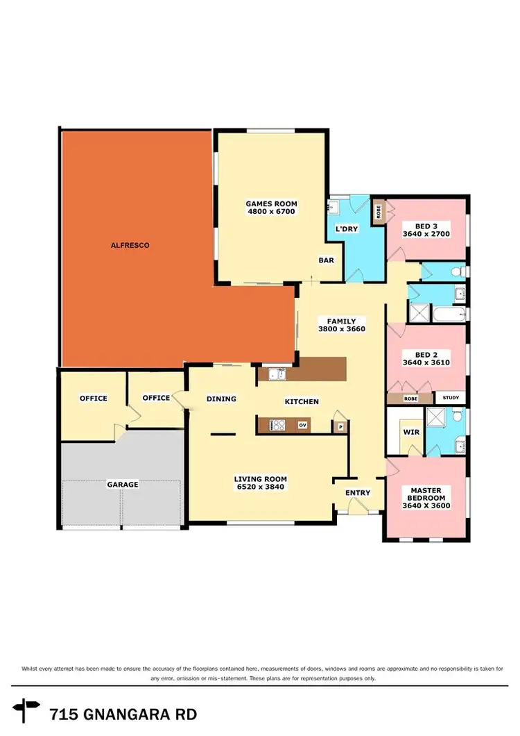 Floorplan of Homely house listing, 715 Gnangara Road, Lexia WA 6079