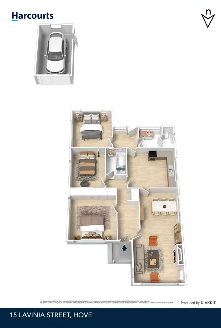Floorplan of Homely house listing, 15 Lavinia Street, Hove SA 5048